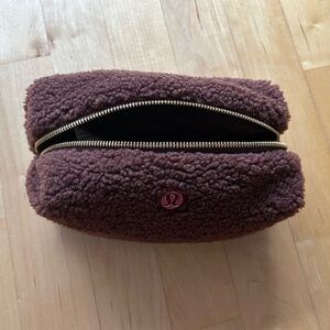 Lululemon Chocolate Sherpa Pouch